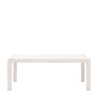 Iowa Dining Table Whitewash 2000x1000x750mm