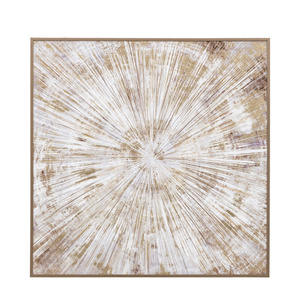 Starburst Flair Framed Canvas 1000x1000mm