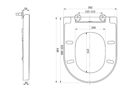 LISA deska WC, Soft Close, Easy Take, biały