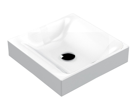 CENTO umywalka ceramiczna nablatowa 45x45cm, biały