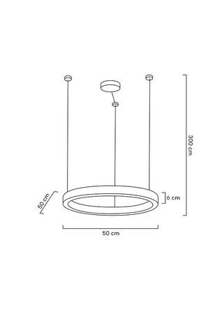 MOOSEE lampa wisząca RING LUXURY 50  złota