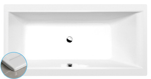 CLEO SLIM wanna prostokątna 150x75x48cm, biała