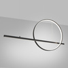 Lampa wisząca GLAD czarna LED 4000K