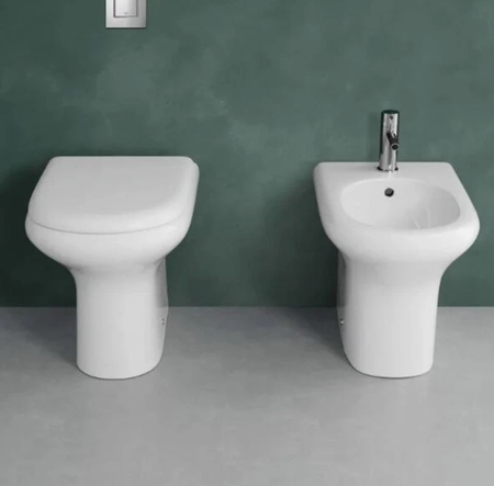 Compact Bidet stojący biały połysk