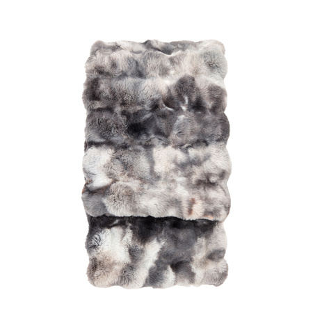 Pled ze sztucznego futra Marshmallow – szary, 130 × 170 cm