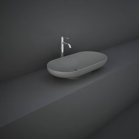 DES UMYWALKA NABLATOWA 70X35CM OWALNA SZARY MAT