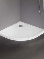 Brodzik MILD akrylowy półokrągy R55 80x80x4,5 biały