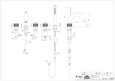 Bateria wannowa 5-otworowa-Paffoni/kolekcja Jo