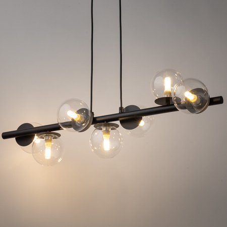 AVOLA zwis kulki 7 czarne/transparentne