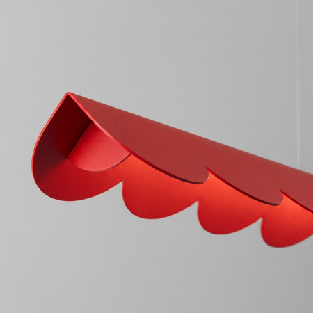 Lampa wisząca BISCUIT 100 czerwona LED 4000K