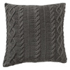 Walton Cable Knit Cushion Grey 450x450mm