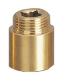 Przedłużka 1/2"x30mm, mosiądz