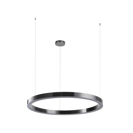 Lampa wisząca CIRCLE 100 cm - LED, ring tytan szczotkowany