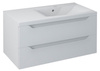 WAVE szafka umywalkowa 90x45x48cm, prawa, biała