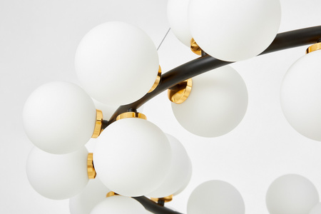 NOWOCZESNA LAMPA WISZĄCA CZARNO-ZŁOTA MARSIADA W40