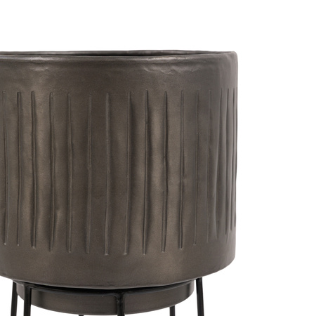 Elda Planters Pewter Set of 2