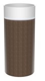 OASIS umywalka ceramiczna wolnostojąca ø 40x89cm, biała/dąb Cardamom