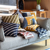 Hemsby Stripe Woven Cushion Ink 450x450mm