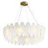 Lampa wisząca PIUMA 80 cm – biała, okrągła oprawa sufitowa