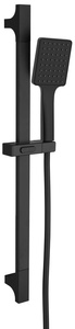 Zestaw prysznicowy, przesuwny uchwyt 680mm, czarny mat
