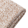 Herringbone Faux Mohair Throw Tan 1300x1800mm