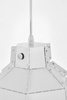LAMPA SUFITOWA WISZĄCA LOFT BIAŁA MONA W1