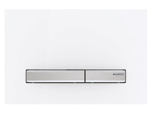 GEBERIT SIGMA50 Dual flush przycisk spłukujący, biały połysk/chrom