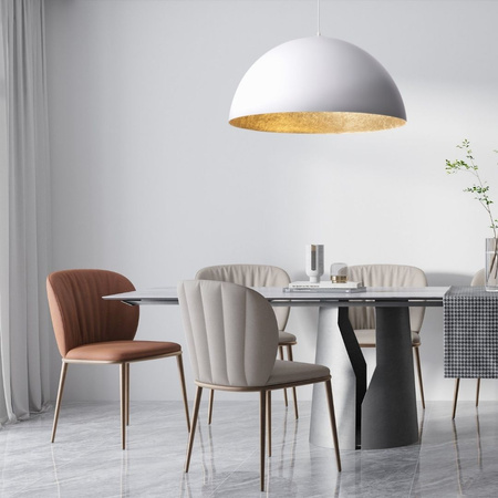 SFERA 70 biały/złoty lampa wisząca