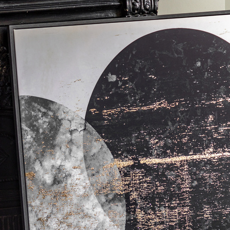 Obraz w ramie „Orbit” – czarny, 70 × 3 × 90 cm, zestaw 2 szt.