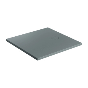 AQUAROCK kompozytowy brodzik prysznicowy antypoślizgowy, 80 x 80 cm, ash grey mat