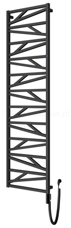 Instal Projekt Trick Electro Grzejnik elektryczny  50x180 cm czarny mat/black mat TRKE-50/180C31+GH-09C2