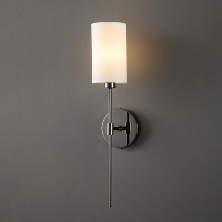 Lampa ścienna DARLING 53 cm- czarny kinkiet z abażurem