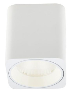 MAXLIGHT C0156 LAMPA SUFITOWA TUB KWADRAT BIAŁY+ PIERŚCIEŃ OZDOBNY BIAŁY RC