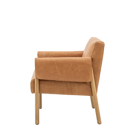 Stratford Armchair Brown Leather 755x725x800mm