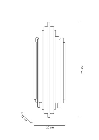 MOOSEE lampa ścienna HARMONIC złota