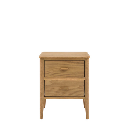 Camden 2 Drawer Bedside Natural 450x400x550mm