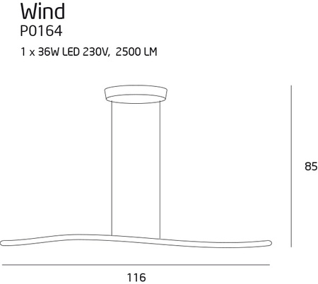 WIND lampa wisząca