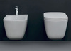 TRIBECA WC wiszące, Rimless, 35x54cm, biały