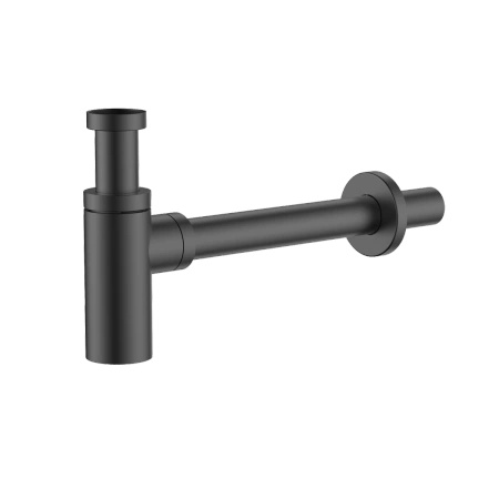 Syfon umywalkowy butelkowy, gun metal