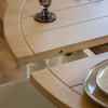 Eton Round Ext Dning Table White 1100/1500x750mm
