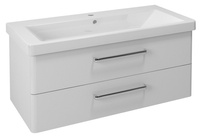 THEIA szafka umywalkowa 101,4x43,5x44,2cm, 2 szuflady, biała