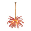 Lampa wisząca EMU 100 cm - pióra różowe