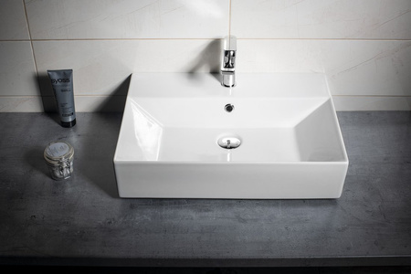 SISTEMA umywalka ceramiczna 60x42cm, biały