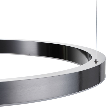 Lampa wisząca CIRCLE 100 cm - LED, ring tytan szczotkowany