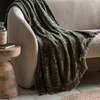 Pled Willow – khaki, 130 × 170 cm