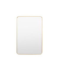 Holworth Rectangle Mirror Gold 600x35x900mm