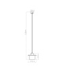 Lampa wisząca MAB beton