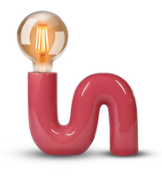 LX23818 POP SERPENT Lampa biurkowa ceramiczna purpurowa