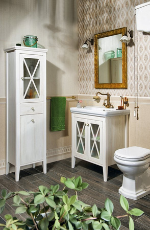 CROSS szafka umywalkowa 70x81x47cm, starobiała