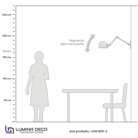 LAMPA ŚCIENNA KINKIET LOFTOWY MOSIĘŻNY GLUM W2